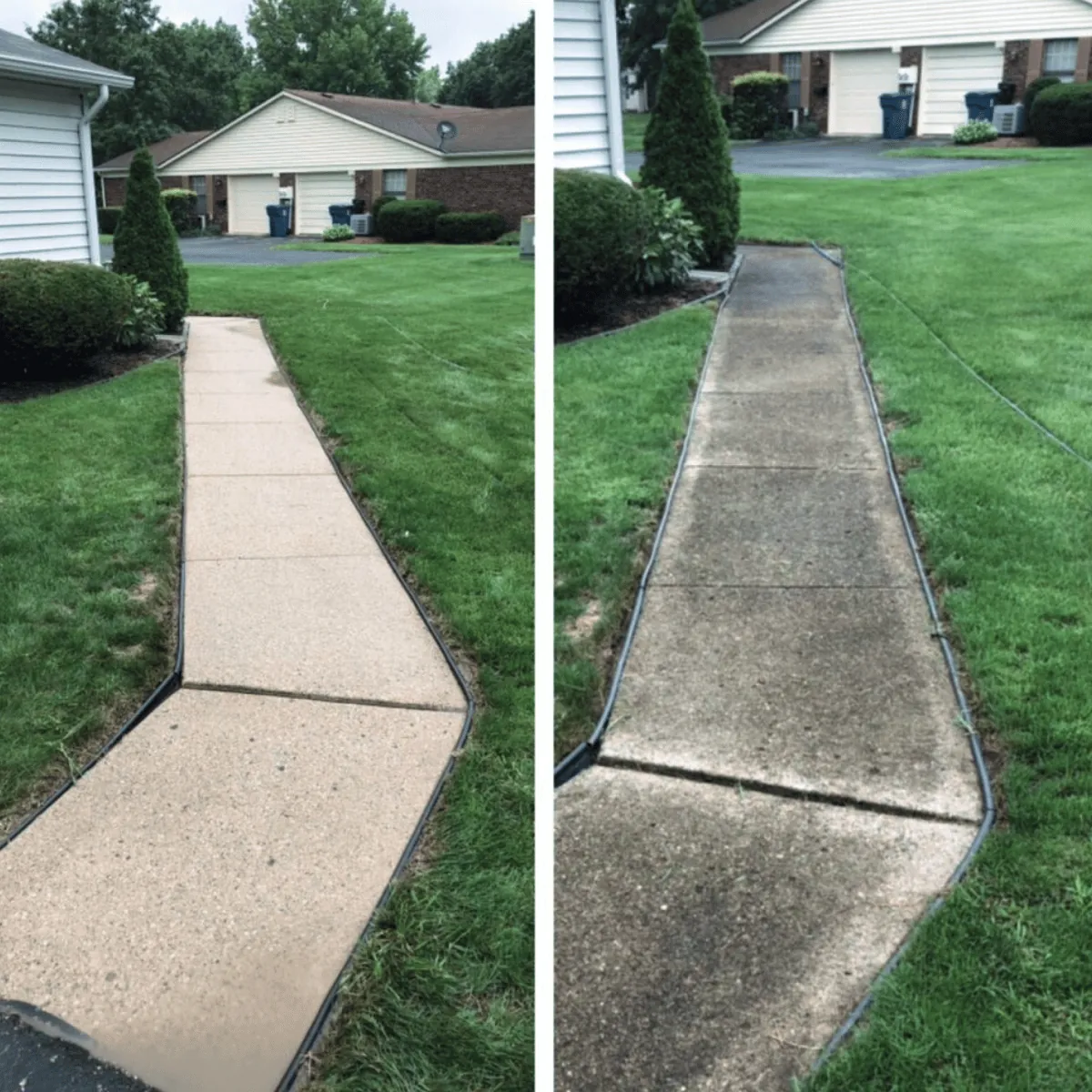 Before and After: Sidewalk Cleaning